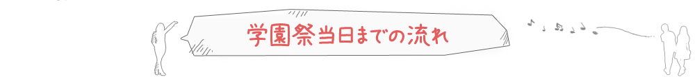 学園祭当日までの流れ